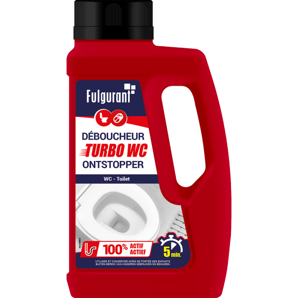 Fulgurant ontstopper turbo-WC poeder